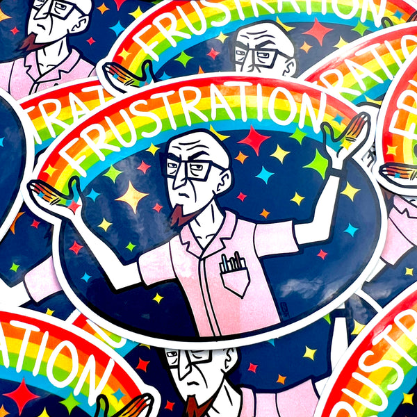 Frasturation Sticker fRustration Vinyl Sticker – Designpathology