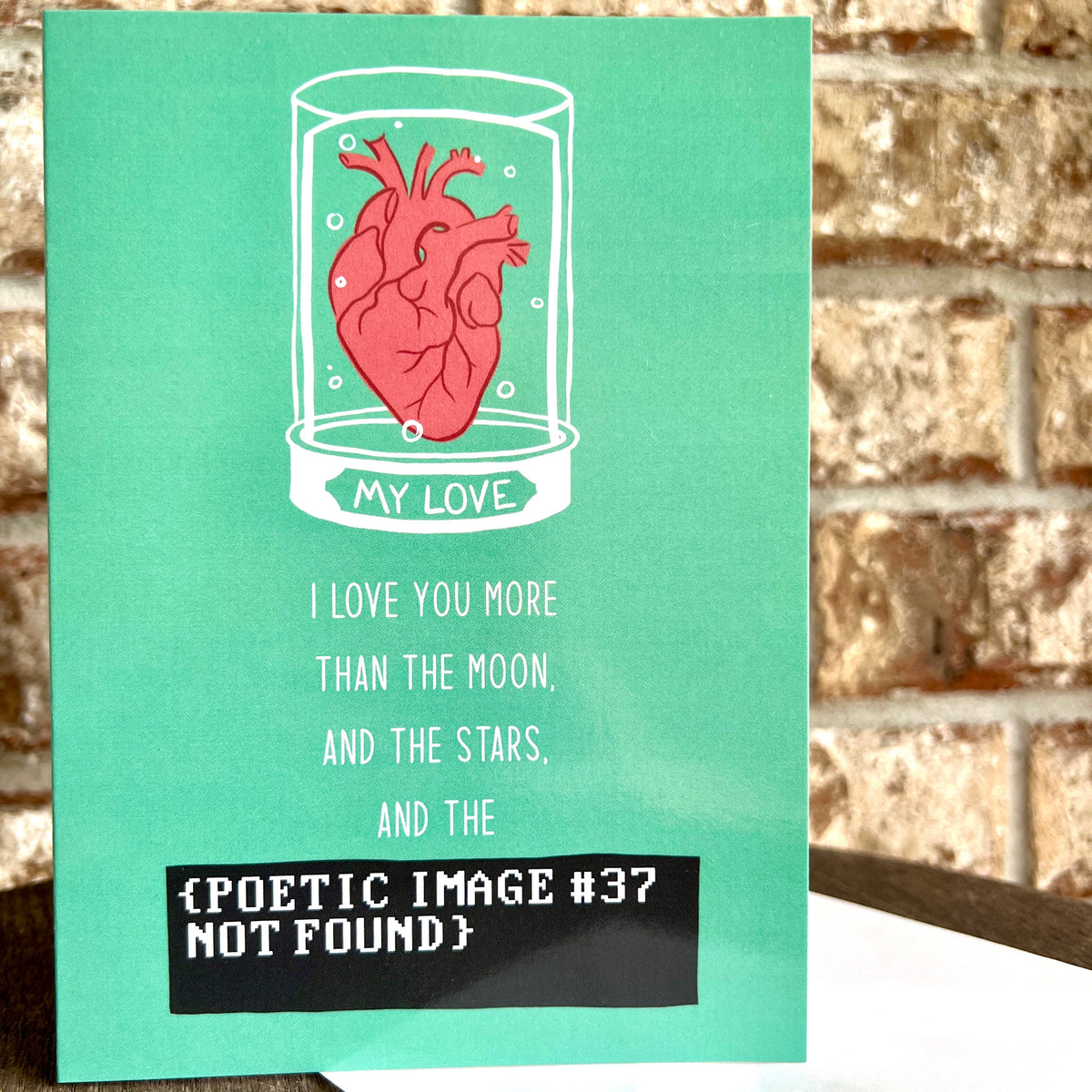 Poetic Image Greeting Card – Designpathology
