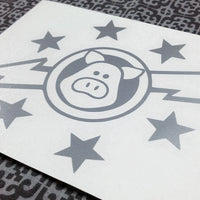 Space Pigs Logo Vinyl Decal