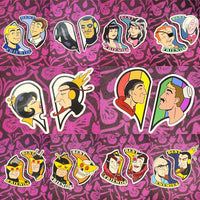 Magic Man and Deadly Sailor PinPals Sticker Set (Adventure Siblings)