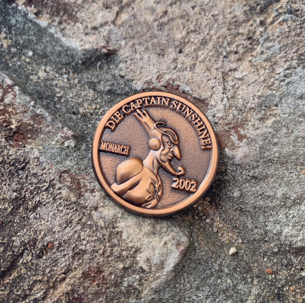 Supervillian Penny Metal Pin