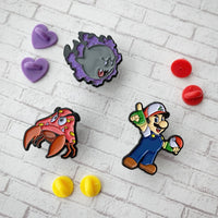 Mario Pokemon Mash-Up Enamel Pin Set