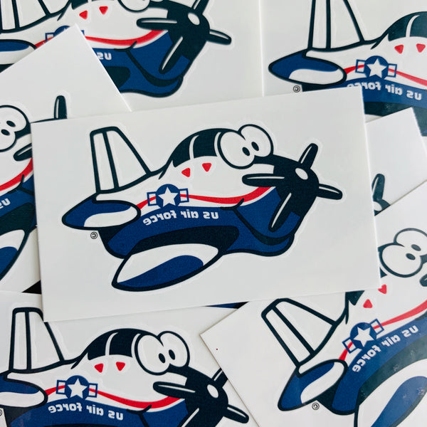 Air Force T-6 Airplane Temporary Tattoos - SET OF 5