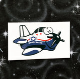 Air Force T-6 Airplane Temporary Tattoos - SET OF 5